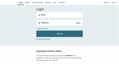Desktop Screenshot of customercentricindex.com