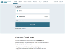 Tablet Screenshot of customercentricindex.com
